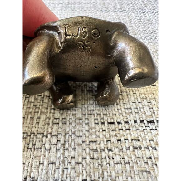 Vintage Brass Turtle Figure Tortoise Chinese Feng Shui God Turtle LJS 1985 - Picture 3 of 5